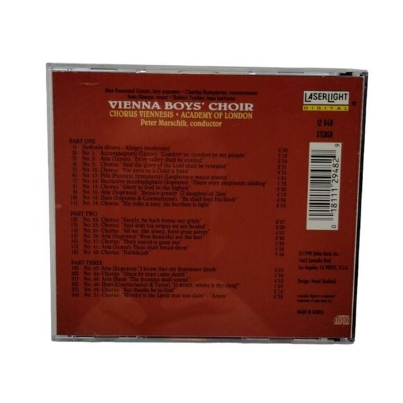 Vienna Boys Choir Messiah Highlights CD July 1997 Academy of London Laserlight - Picture 2 of 5